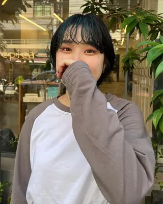 ショート カラー 韓国好き🇰🇷 美容師MIKUのヘアスタイル