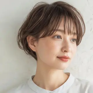 ショート 透明感カラー✨ よしの じろうのヘアスタイル