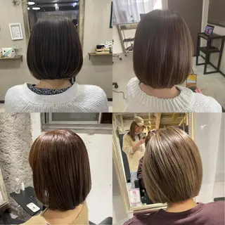 ミディアム ハイトーン belle ナホのヘアスタイル