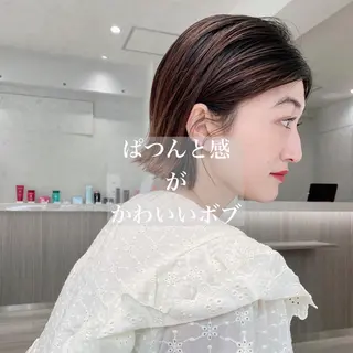 ミディアム 韓国風/髪質改善/ ナガヤアキラのヘアスタイル