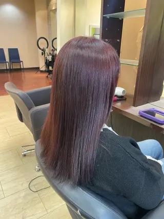 ロング 奥野JAPAN🌈 艶髪カラーのヘアスタイル