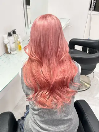 ロング カラー ヘアアレンジ ウルフカット×ハイ トーン職人🤍ゆうひのヘアスタイル