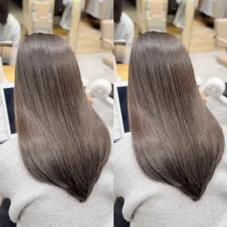 ロング 銀座/レイヤー 顔周りカット溝手優太のヘアスタイル