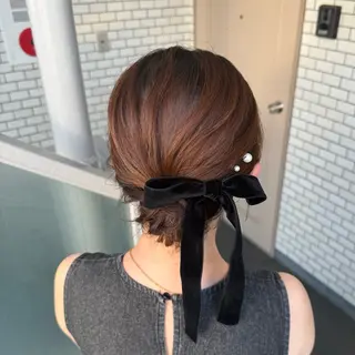 ショート ヘアアレンジ 褒められヘアメイク /‎ボブ女子🐶みおのヘアスタイル
