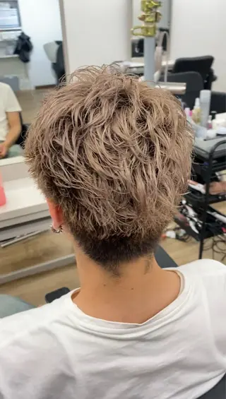 ショート カラー メンズ 【パーマの達人】 🔥横浜メンズ/允のヘアスタイル