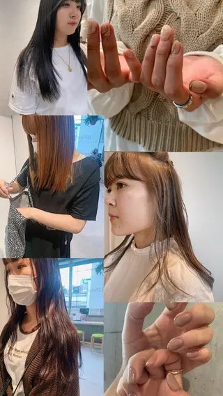 ロング カラー パーマ ヘアアレンジ ネイル マツエク・マツパ RISAKO レイヤーカット🎀のヘアスタイル