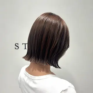ミディアム カラー 艶カラー/アレンジ 💟すなおのヘアスタイル