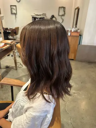 セミロング 森本 あゆのヘアスタイル