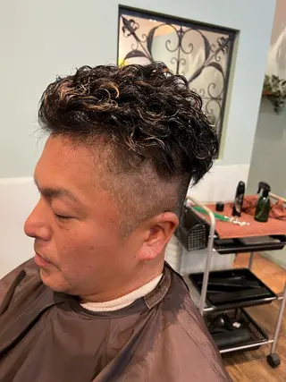 メンズ PINOT梅田 MOKAのヘアスタイル