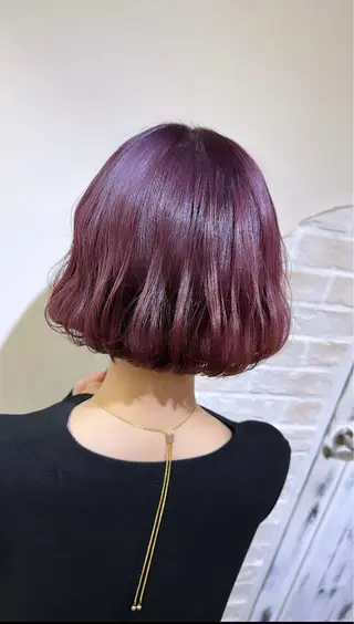 ミディアム カラー 大潮 梨奈のヘアスタイル