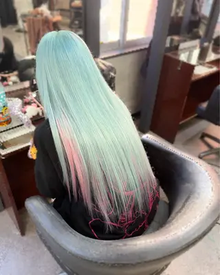 ロング カラー ハイトーンエクステ 🎩カズキ🎩のヘアスタイル