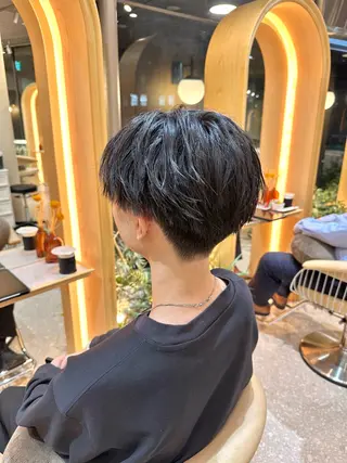 ショート メンズ 撮影モデル募集【くび れショートボブ】馨のヘアスタイル
