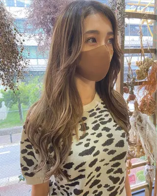 ミディアム カラー 松尾太樹 【pia】福岡美容室のヘアスタイル