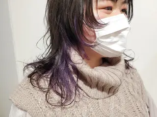 カラー ロング パル__レイヤー/パ ーマ/デザインカラーのヘアスタイル