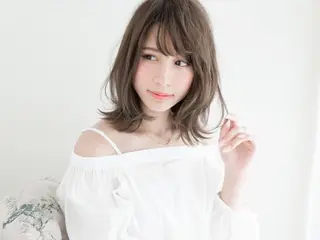 ミディアム カラー パーマ ✂︎美容室✂︎ hiroマンツーマンのヘアスタイル
