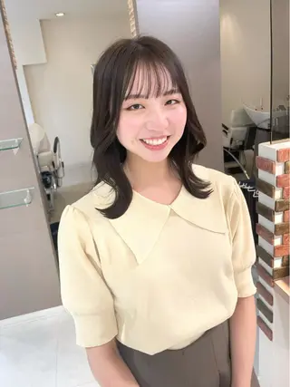 セミロング KAI RIKAのヘアスタイル