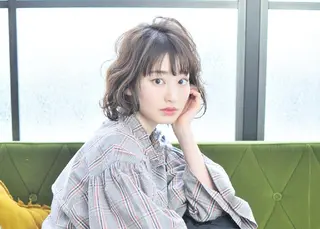 ミディアム カラー Cecilhair 店長松本のヘアスタイル