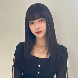 ロング カラー 丸山 心 / 艶カラーのヘアスタイル