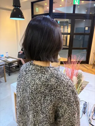 ショート 透明感ニュアンス 柔らかstyle🤍のヘアスタイル