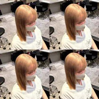 セミロング カラー レイヤーカット/ 縮毛矯正🇰🇷早坂のヘアスタイル