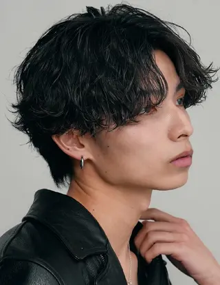 パーマ メンズ 松木 明翔のヘアスタイル