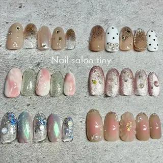 ネイル Nail salon tiny🩵のネイルデザイン