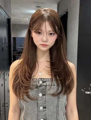 ロング 川口 真也のヘアスタイル