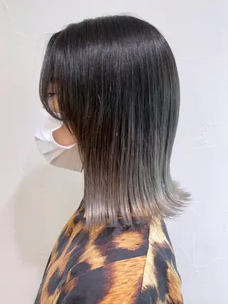 ミディアム カラー パーマ ヘアアレンジ ITbyALBUM 中野店のヘアスタイル