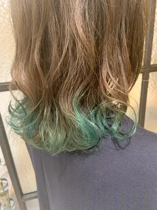 ミディアム カラー ヘアアレンジ KAORI/ 髪質改善ストレートのヘアスタイル