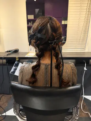 ロング ヘアアレンジ 加藤 まりえのヘアスタイル