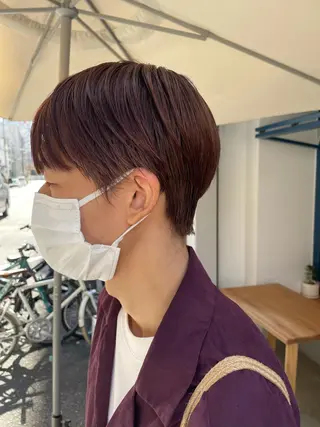 ショート メンズ やまさきえりこ ニュアンスパーマのヘアスタイル