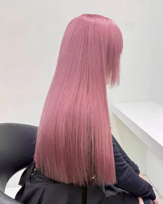 ロング カラー ハイトーンカラー💞 くるみ🎀のヘアスタイル
