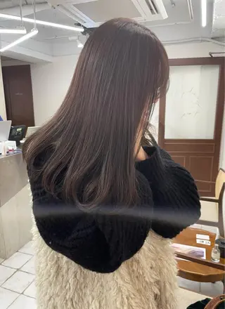 セミロング カラー puf/ rinaのヘアスタイル