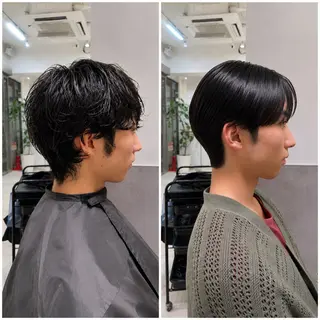 ショート メンズ 【センターパート】 大竹 龍之介のヘアスタイル