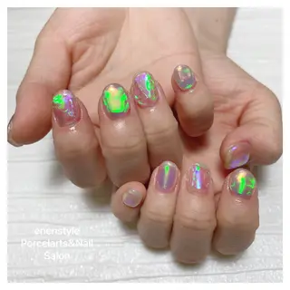 ショート ネイル 🐾enen style 🐾のネイルデザイン