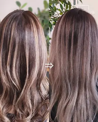ロング カラー 金田 拓也のヘアスタイル