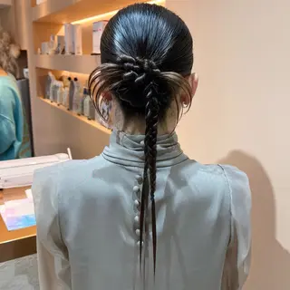 ロング ヘアアレンジ ✨カチモリ✨レイヤー 韓国ヘア🇰🇷ゆいのヘアスタイル