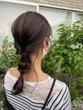 セミロング 永沼 真依のヘアスタイル