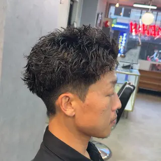 ショート パーマ ヘアアレンジ メンズ MENIN メンズ サロン 望月 涼太のヘアスタイル