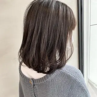 セミロング カラー ヘアアレンジ ネイル マツエク・マツパ 夜23時まで予約🉑 reverieあきらのヘアスタイル