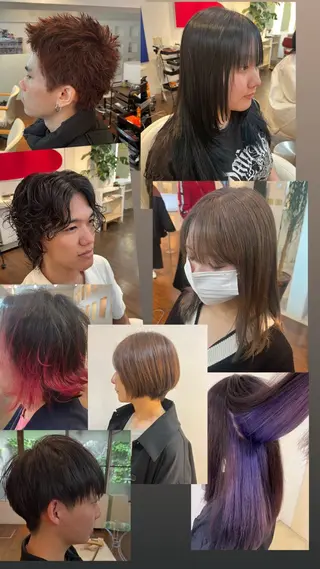 短髪/レイヤー/ ハイライト/琉雅🦀のヘアスタイル