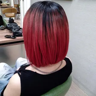 セミロング 結城 アンナのヘアスタイル