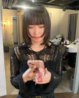 ミディアム カラー ウルフカット モデル募集中！ミカのヘアスタイル