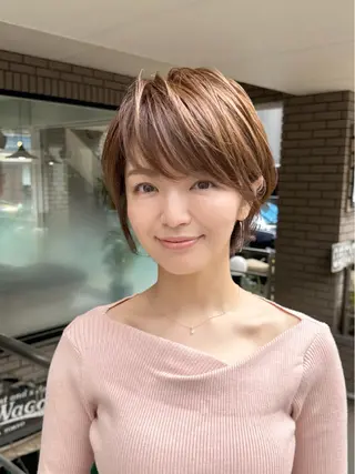ショート カラー 🫧似合わせショート イシダ🫧のヘアスタイル