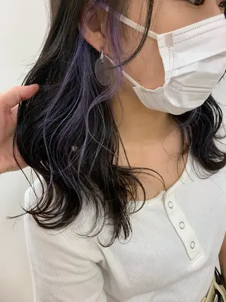 ミディアム カラー 暖色/ブリーチカラー 🎀 M i k uのヘアスタイル
