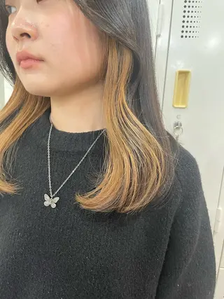 ミディアム 横山 奈央のヘアスタイル