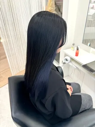 ロング カラー NANO／ ブリーチ×レイヤーのヘアスタイル