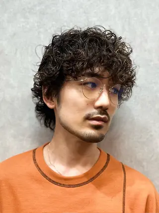 ミディアム 小原 晃紀のヘアスタイル