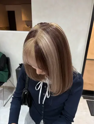 カラー デザイン×ダブルカラ ーHarusa🎀のヘアスタイル