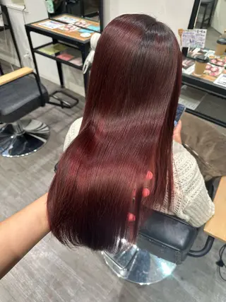 セミロング カラー 艶髪レイヤー上田 紗也🇰🇷💗のヘアスタイル